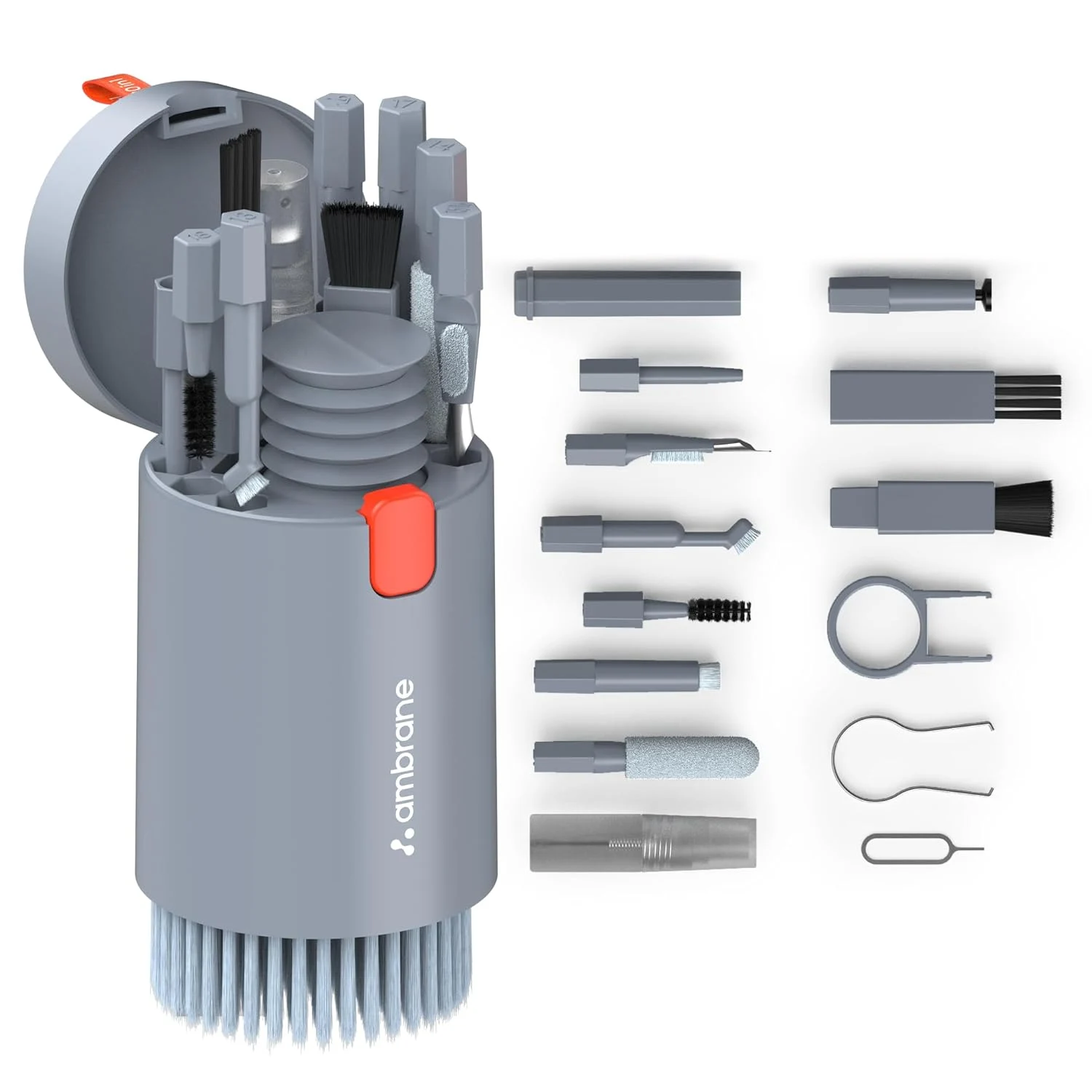 Ambrane 20-in-1 Cleaning Kit for Smartphones, Tablet, PC Computer, Laptops, Keyboards, DSLR Camera Lens, Earphones, Airpods with Screen Dust