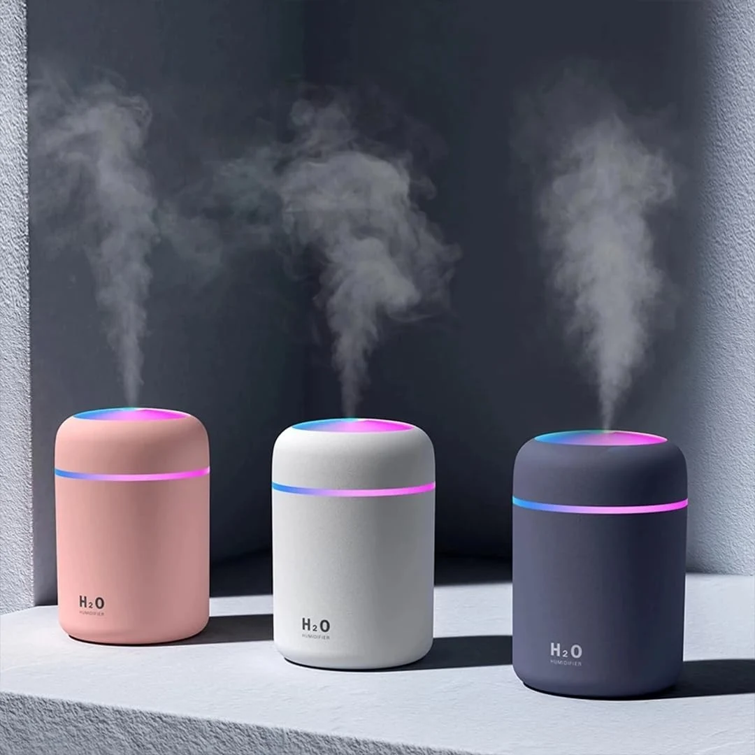 300ml Essential Oil Diffuser & Humidifier – Ultrasonic Cool Mist with Quiet Operation, LED Lights – Aromatherapy Air Freshener for Home, Off