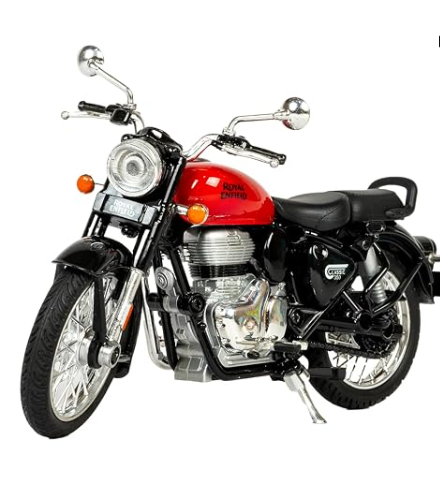 CENTY Toys Royal Enfield 1:15 Scale Diecast Motorcycle Model Toy, Pull Back Action, Bullet Bike Detacheble Parts with 3 Colored Fuel Tank, M