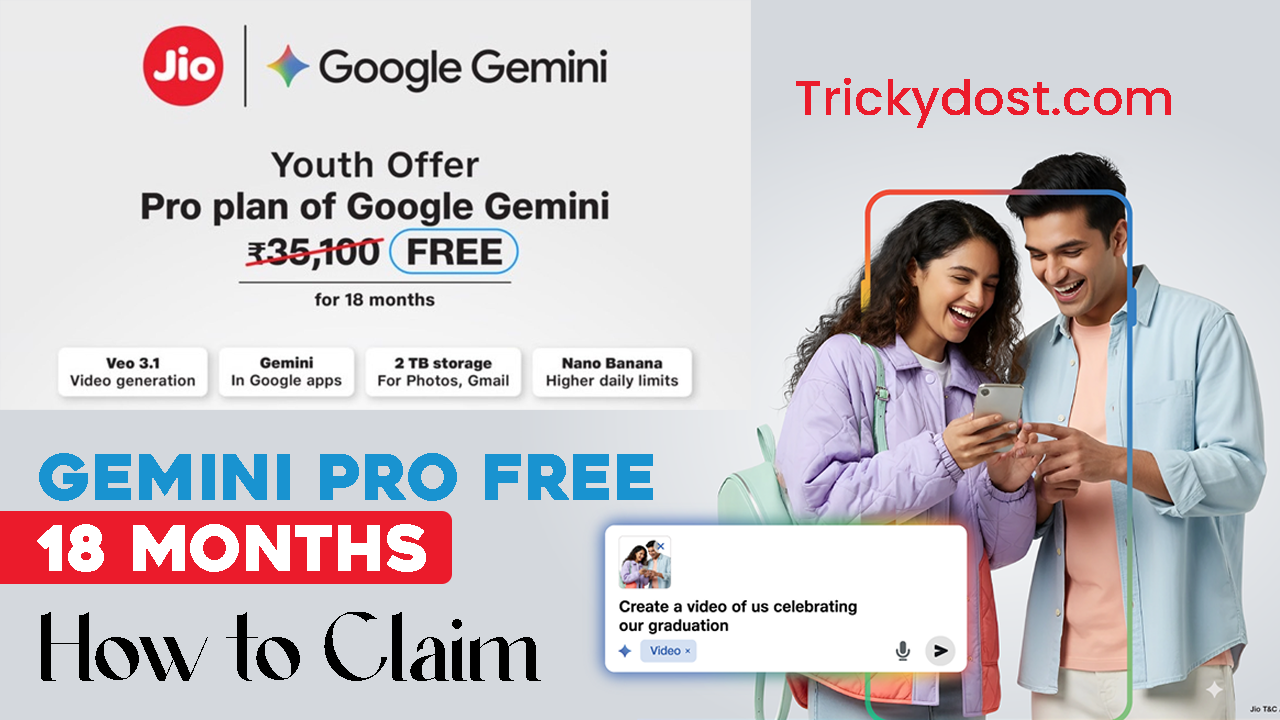 Jio Gemini Pro How to Claim, jio gemini pro offer, gemini pro how to claim, jio gemini pro claim